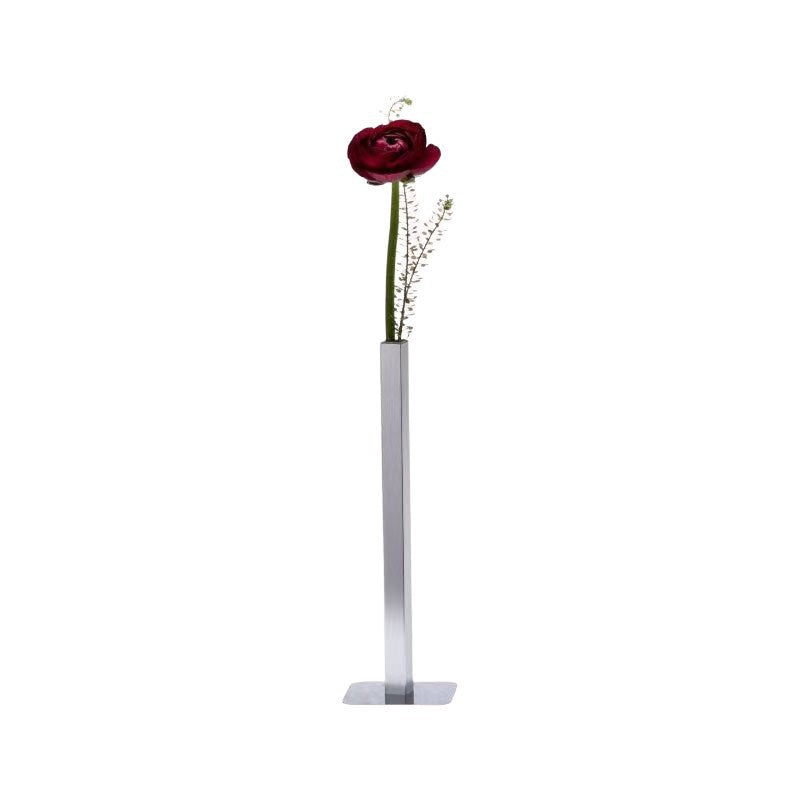 Minimalist Geometric Stainless Steel Vase, Nordic Luxury Metal Flower Vase for Home Decor