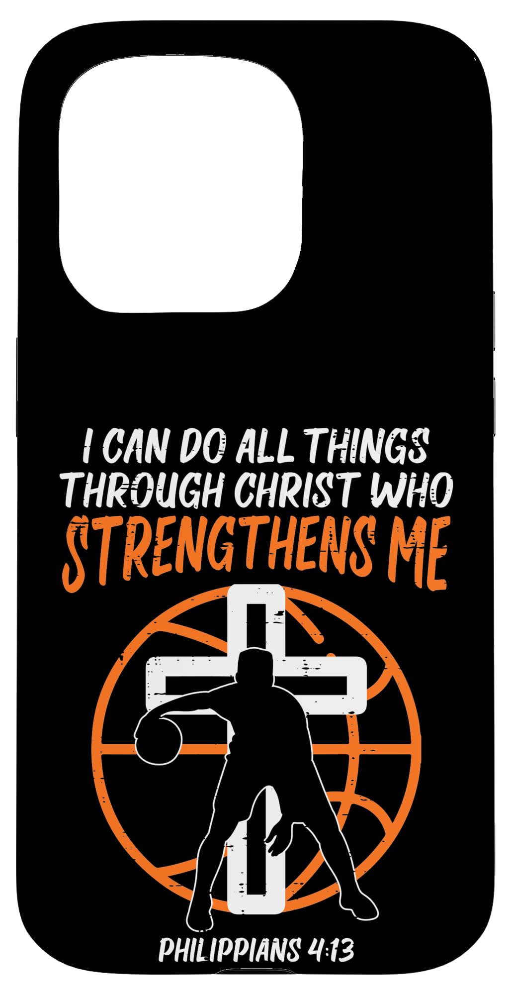 iPhone 15 Pro Can Do All Things Basketball Religious Christian Men Women Case