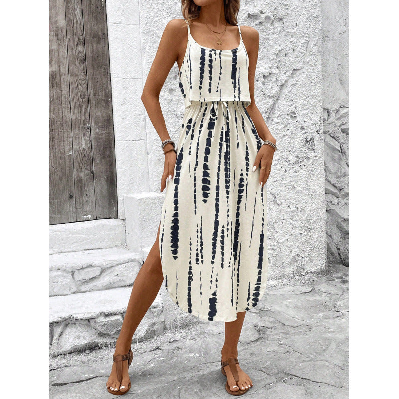 Printed camisole dress