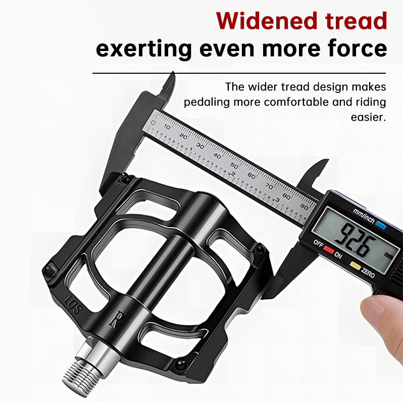 Universal Bike Pedals - Aluminum Alloy with Sealed Bearings for MTB & Road Bikes