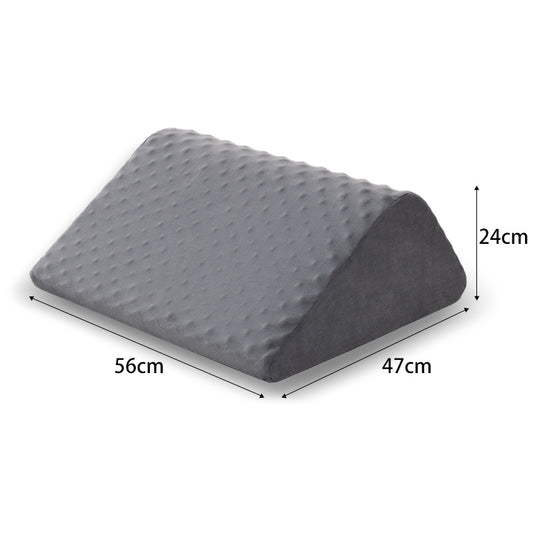 Foam Wedge Pillow Set - Leg Elevation & Back Support for Sleeping, Bedridden Care & Pregnancy
