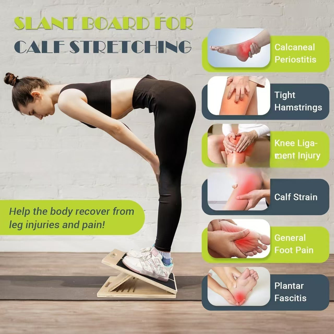 Portable Calf Stretcher Incline Step