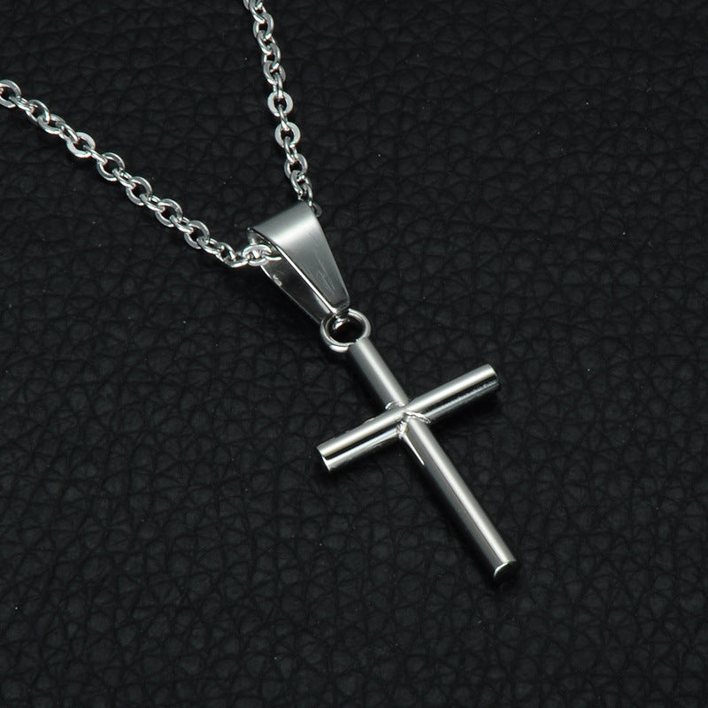 Stainless Steel Christian Cross Necklace Pendant