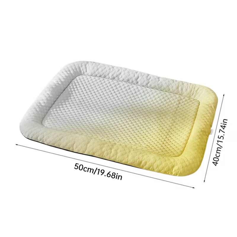 Cooling Pet Pad for Summer – Breathable Cold‑Silk Ice Mat, Gentle on Skin, Gradient Colors