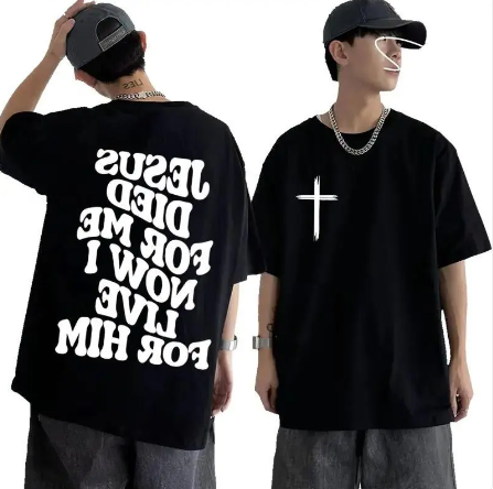 Men's Christian T Shirt Jesus Bible Verse