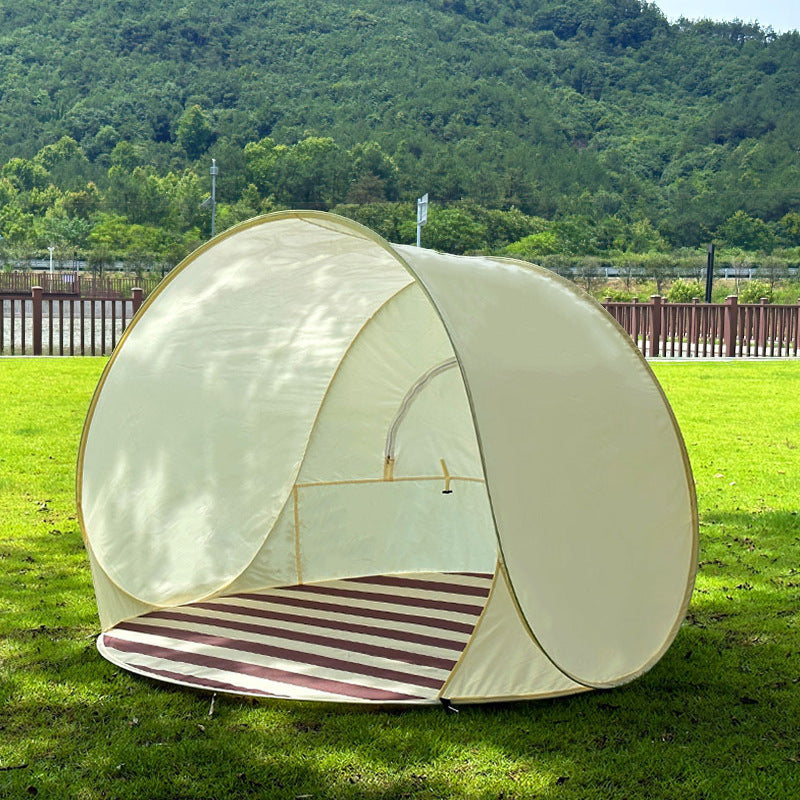 Heavy Duty Beach Tent with Reinforced Poles – Windproof Sun Shelter & UV Protection Canopy for Outdoor Family Use