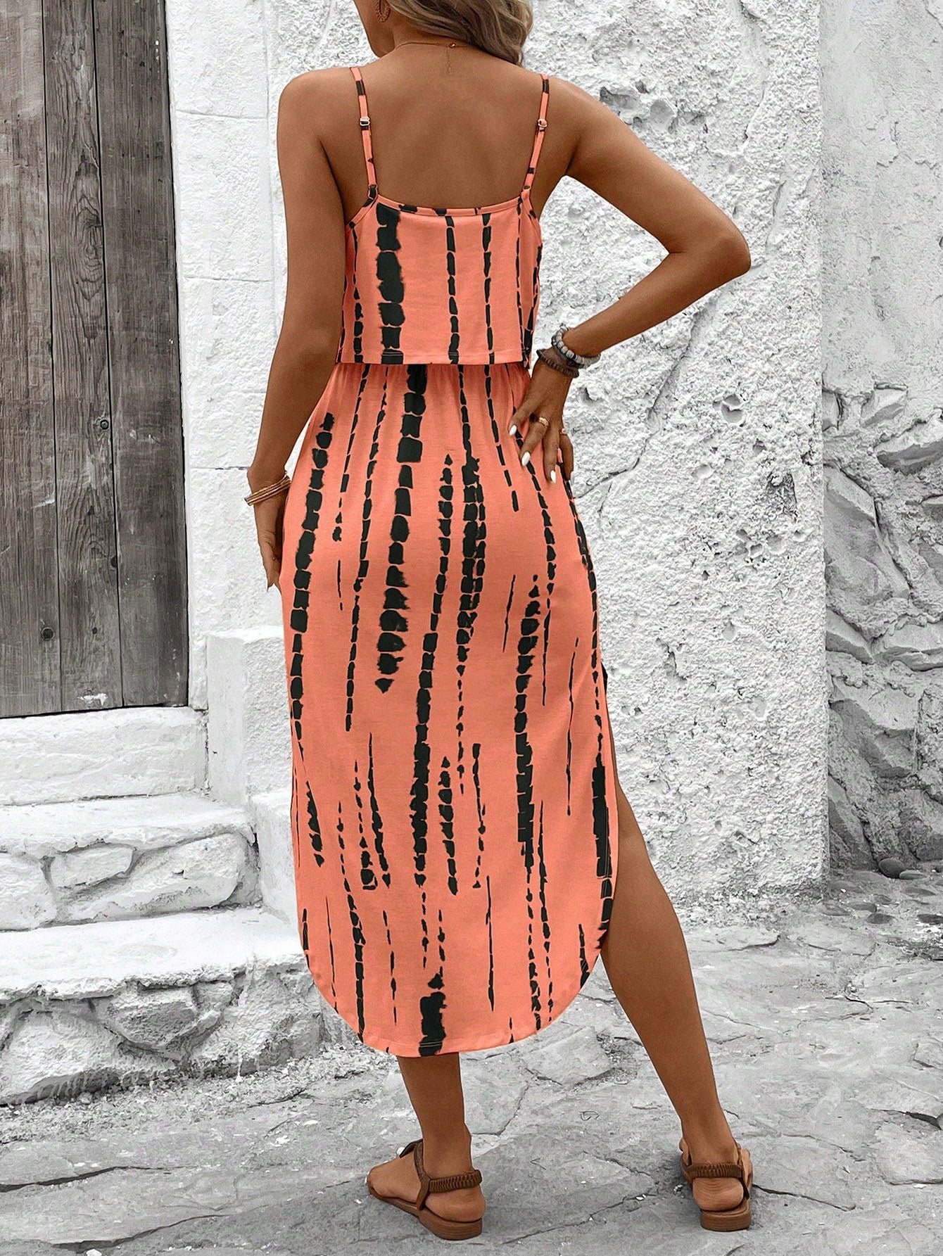 Printed camisole dress