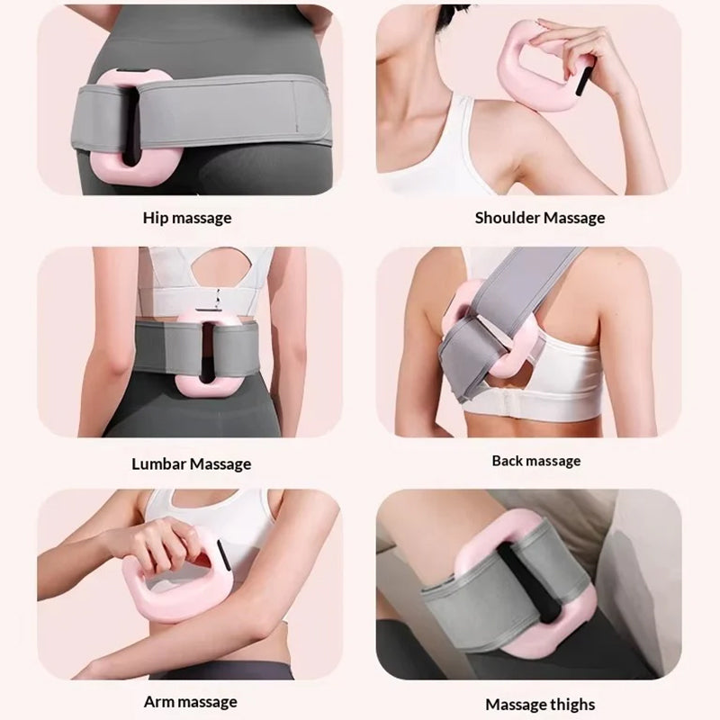 Electric Fascia Massage Ring – 5 Speed Body Sculpting Machine with Belt, Compact Slimming Massager for Home Use