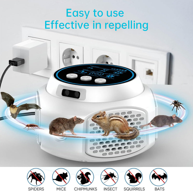 360° Ultrasonic Pest Repeller, High Power Indoor Rodent & Insect Repeller, Safe Plug-in Mosquito & Mouse Control