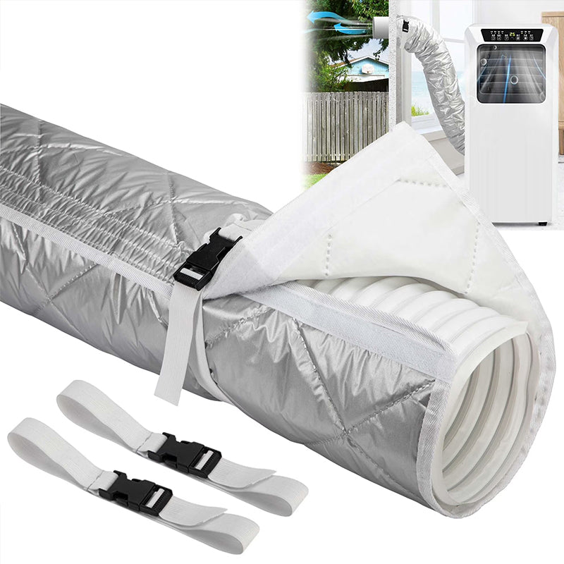 AC Hose Cover with Adjustable Buckle Straps, Thermal Insulation for Portable Air Conditioner