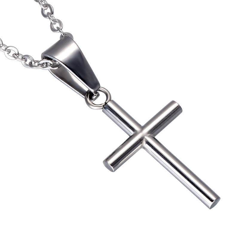 Stainless Steel Christian Cross Necklace Pendant