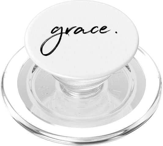 Grace. Gods Amazing Grace Christian Bible Verse PopSockets PopGrip: Swappable Grip for Phones & Tablets PopSockets MagSafe PopGrip for iPhone
