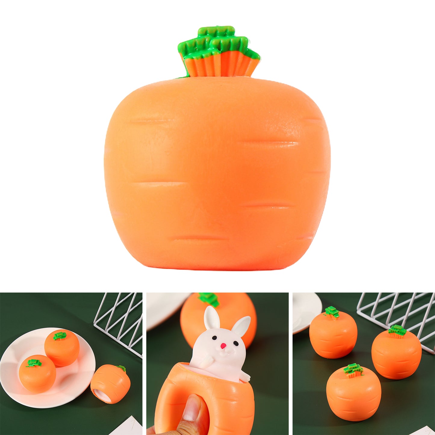 Cute Carrot Rabbit Fidget Toy